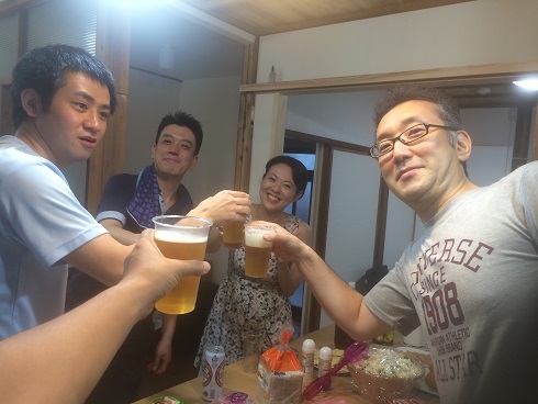 交流会乾杯